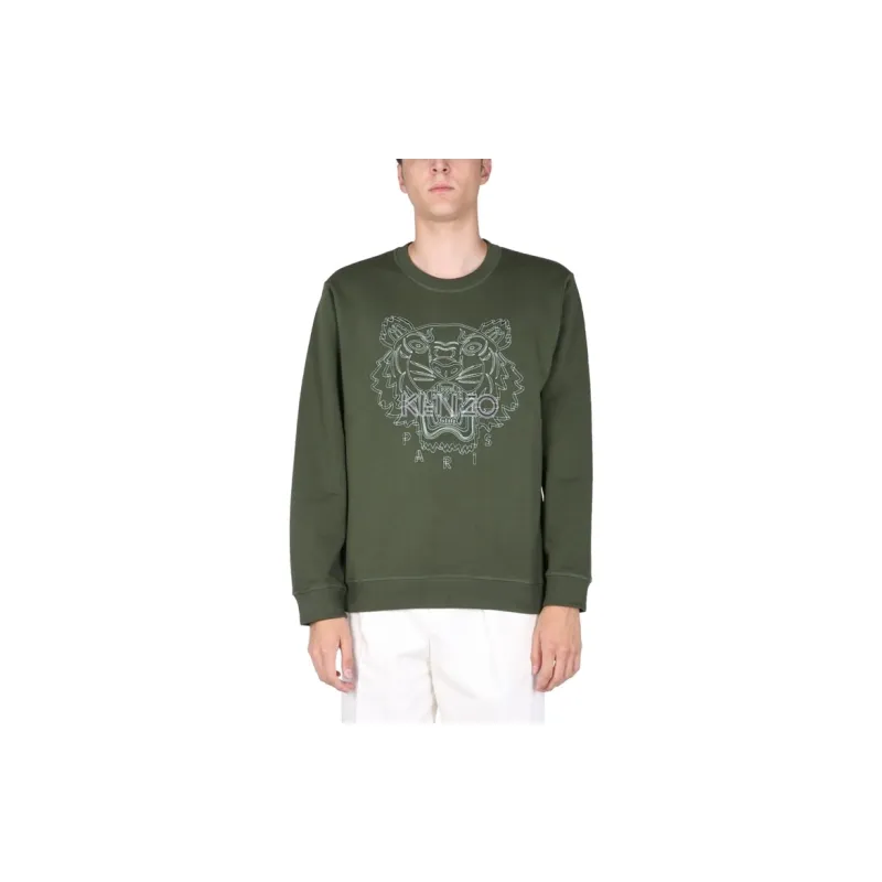KENZO Sweatshirts Men Green-3