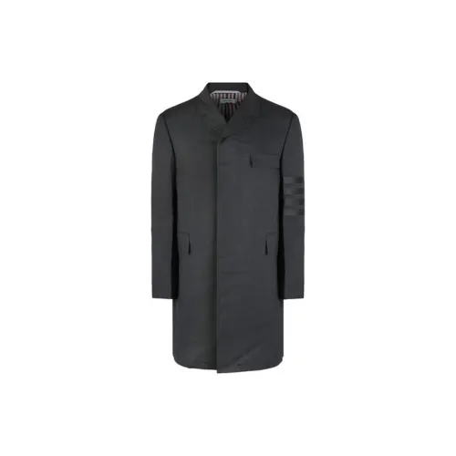 THOM BROWNE Coats Men Gray