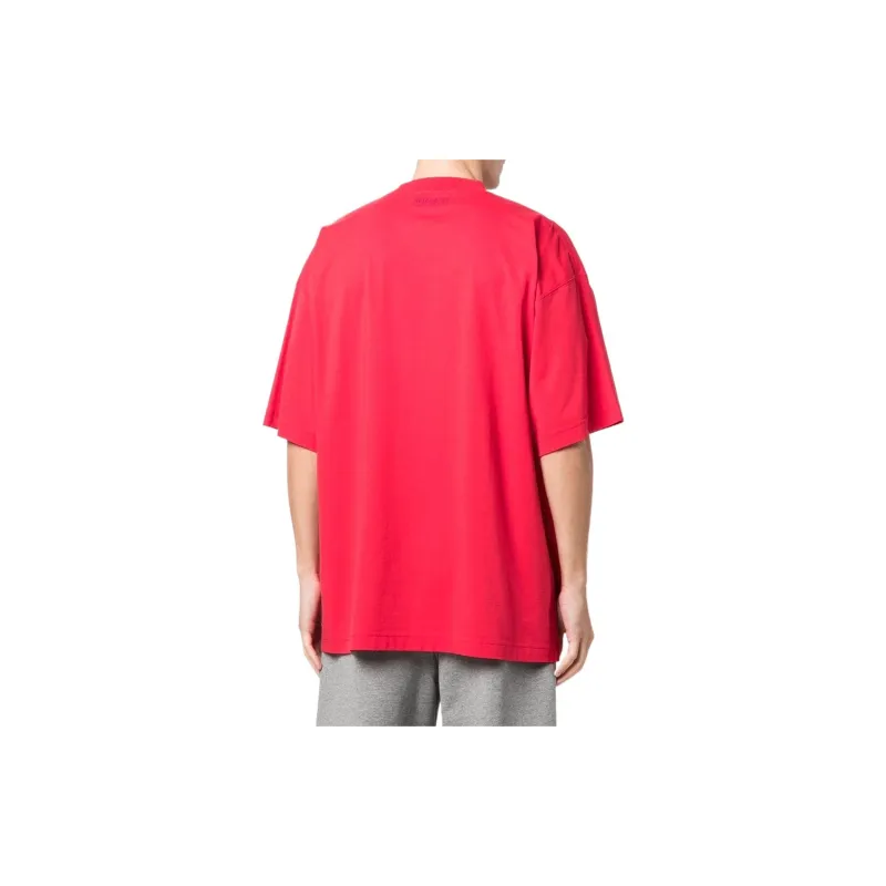 Vetements T-Shirts Unisex Red-2