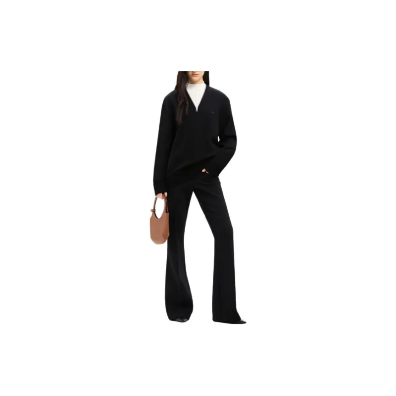 COURREGES Zipped Wool Sweater-1