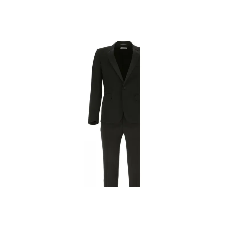 SAINT LAURENT Silk trimmed Tuxedo Jacket-5