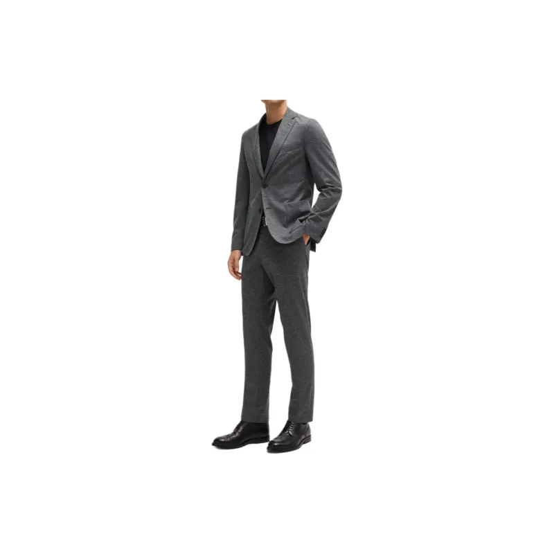 HUGO BOSS SS24 Suit Trouser Men's Dark Gray-1