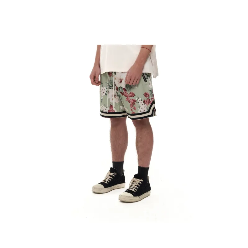 JUNGLE GURL Basketball Straight Fit Casual Shorts Unisex Ice Blue-3