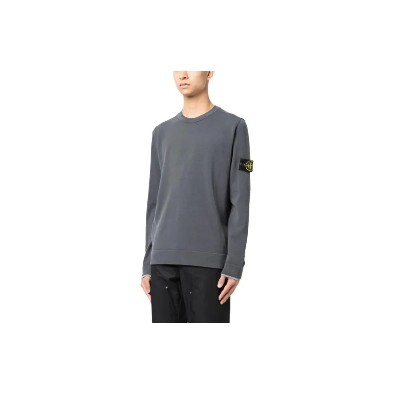 STONE ISLAND Compass Patch Crewneck Jumper-3