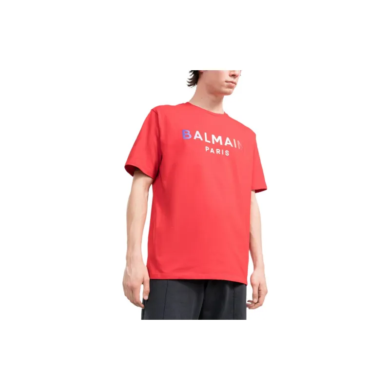 BALMAIN T-Shirts Men Red-1