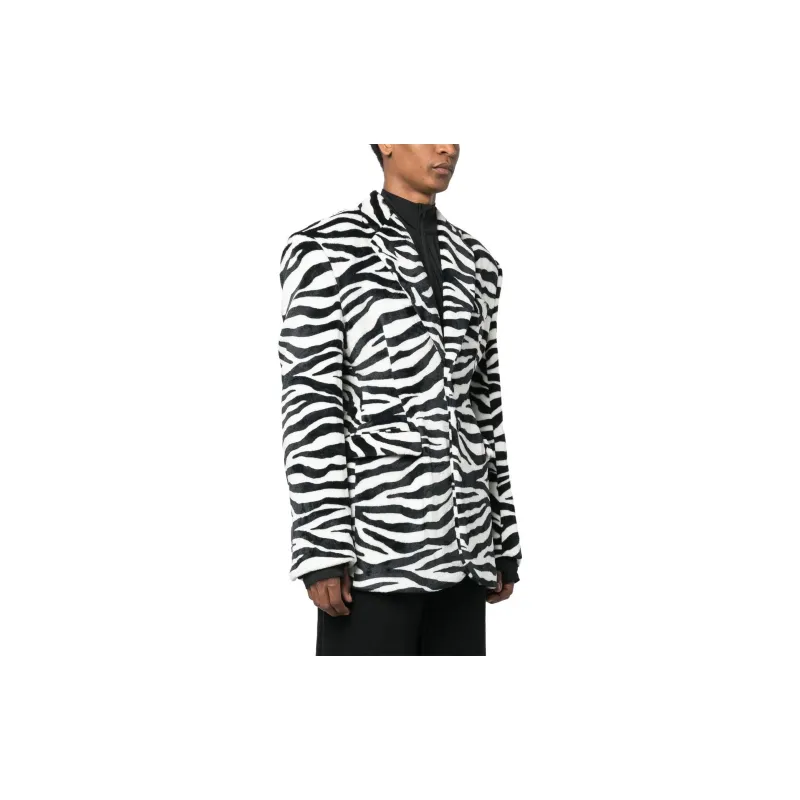 Vetements Oversize-shoulder Zebra-print Blazer-1