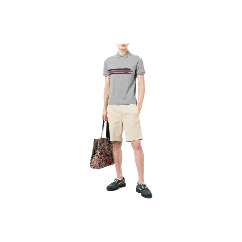 GUCCI Polo Shirts Men Gray-3