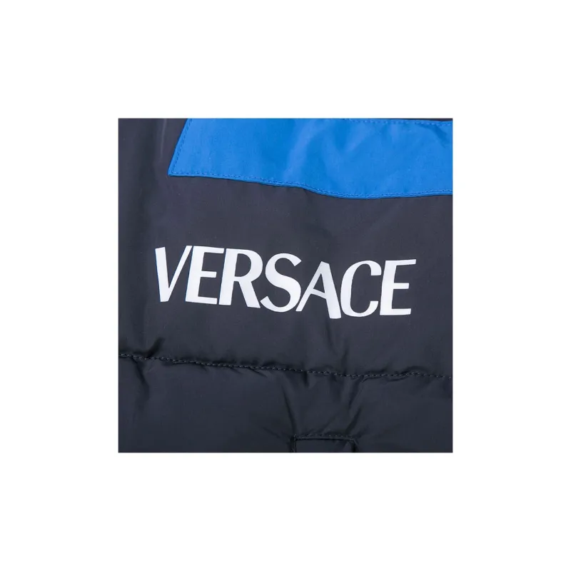 VERSACE SS22 Puffer Jacket Men's Blue-2