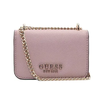 GUESS Artificial Leather Small Square Bag Shoulder Bag Crossbody Bag Medium Size Women's Pink