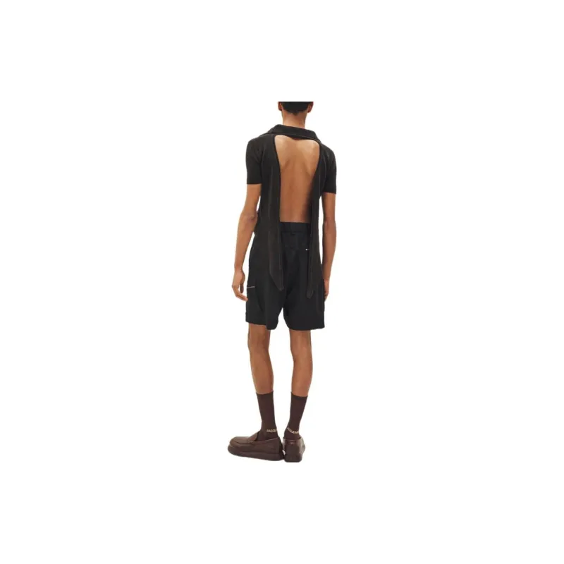 Jacquemus Cargo Pants Men Black-2