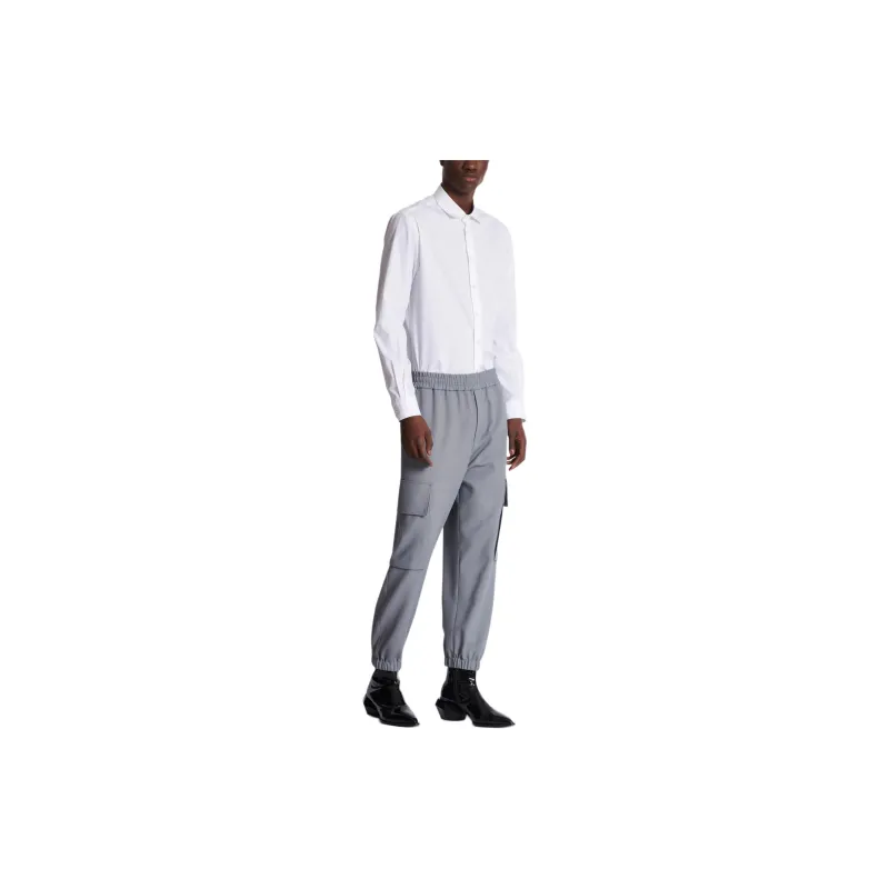 BALMAIN Double Crepe Cargo Trousers-2