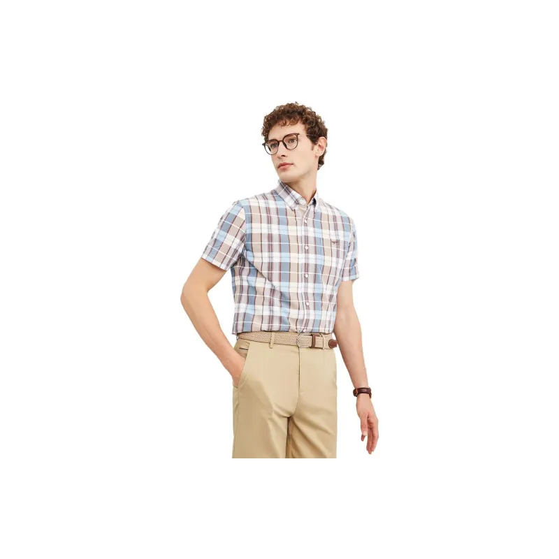 SEPTWOLVES Shirts Men Dark Apricot 702-3