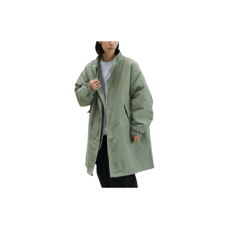 Beams Trench Coat Men's Olive Green-1