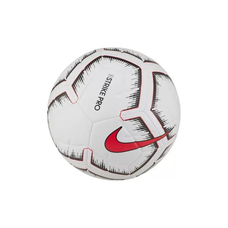 Nike Size 5 Ball Soccer PVC Machine Stitched Soccer Ball Unisex White Red-1