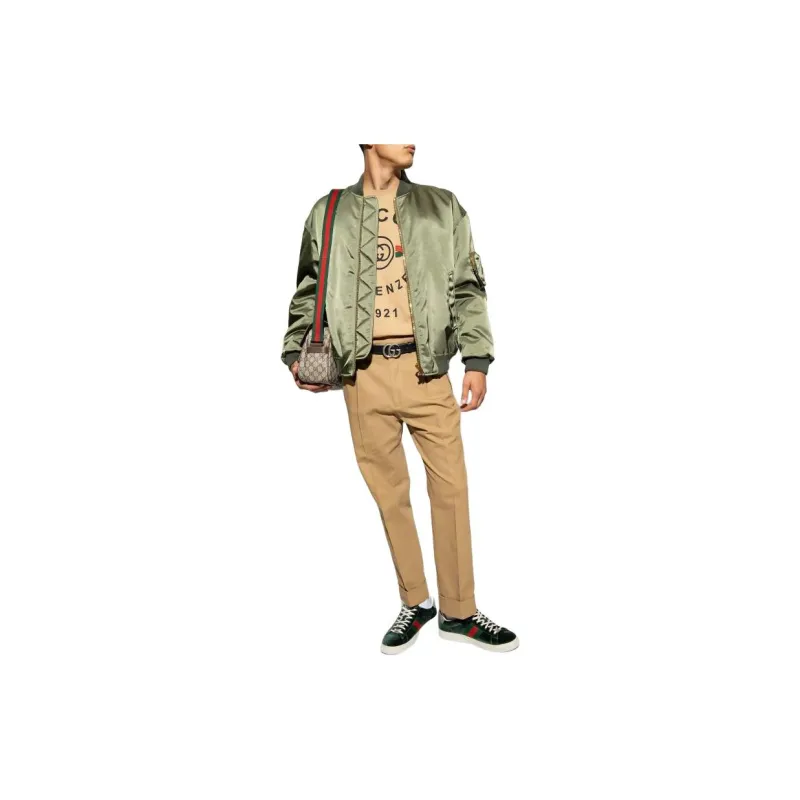 GUCCI Jackets Coats Men's Army Green-1