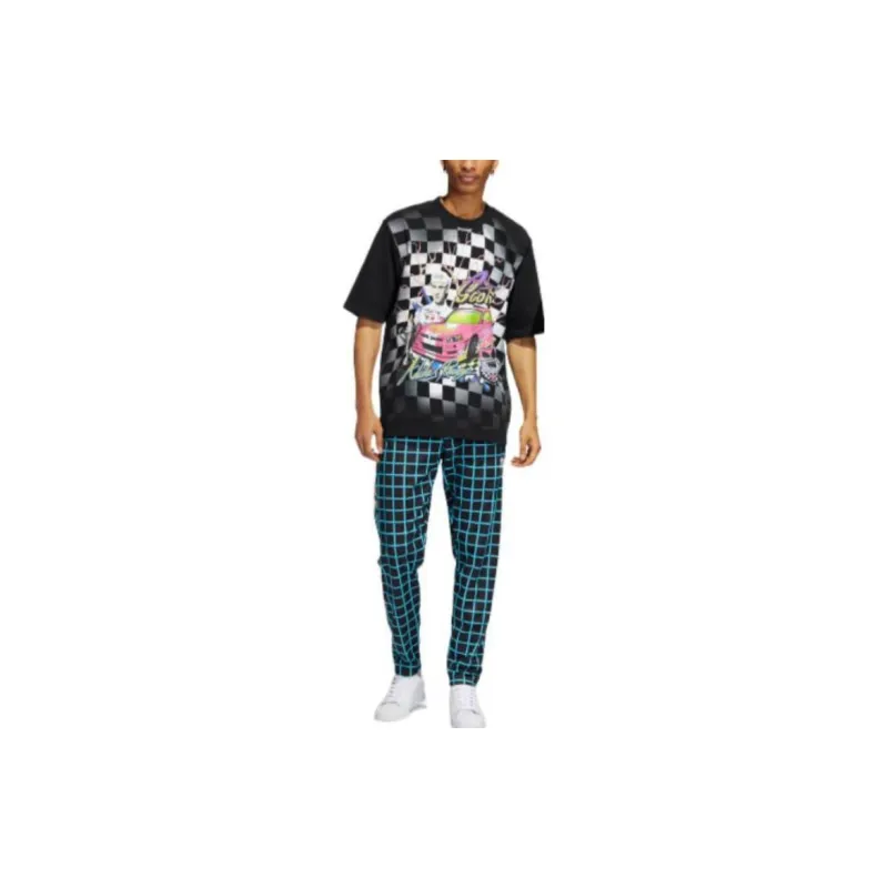 Adidas Originals Racing Pants Knitted Sweatpants Unisex Black-1