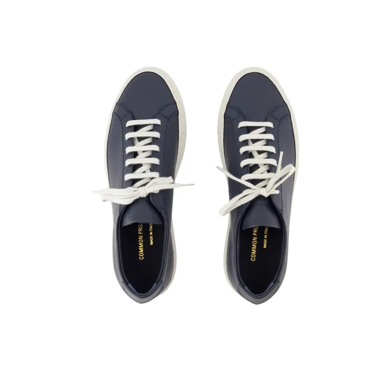 COMMON PROJECTS Achilles Contrast Bumpy Low Top Skateboard Shoes Men's Blue-3