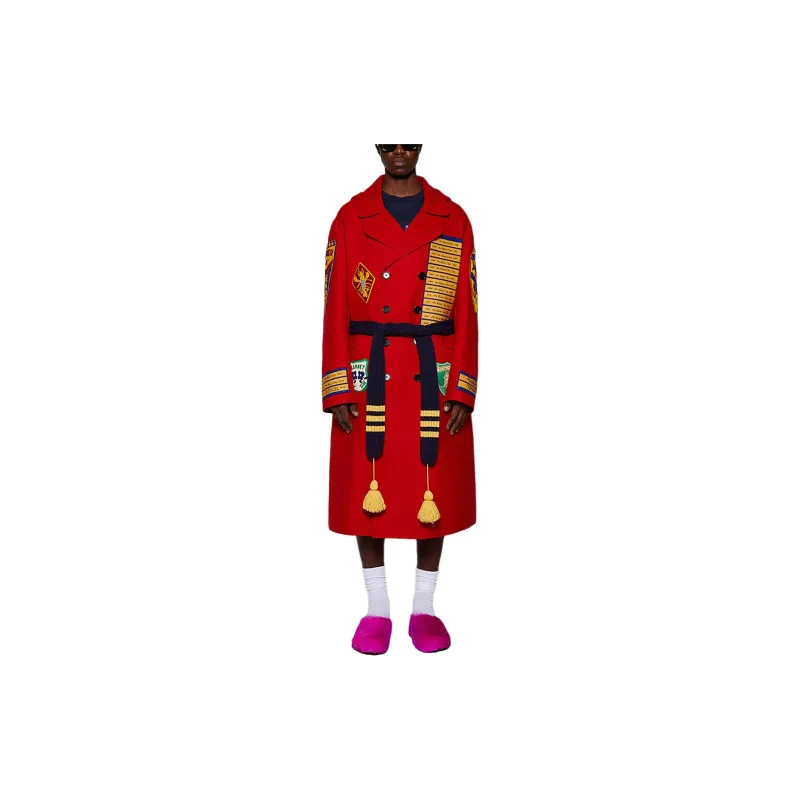 MARNI Patchwork Coat With Waist Belt-2