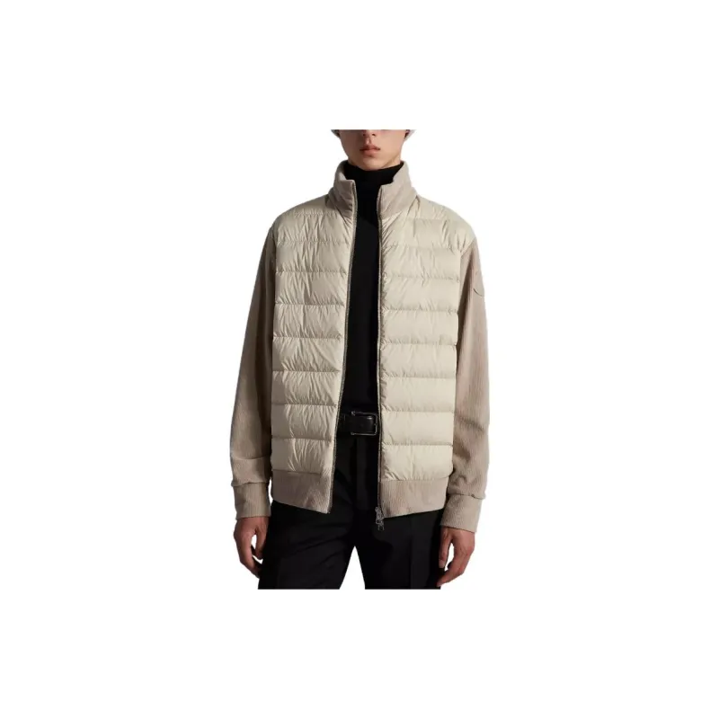 Moncler Padded Corduroy Collection Down Jacket Men's Beige-3