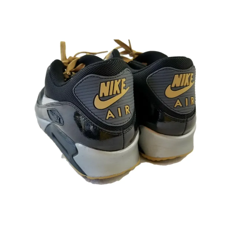 Nike Air Max 90 Black Silver Gold-4