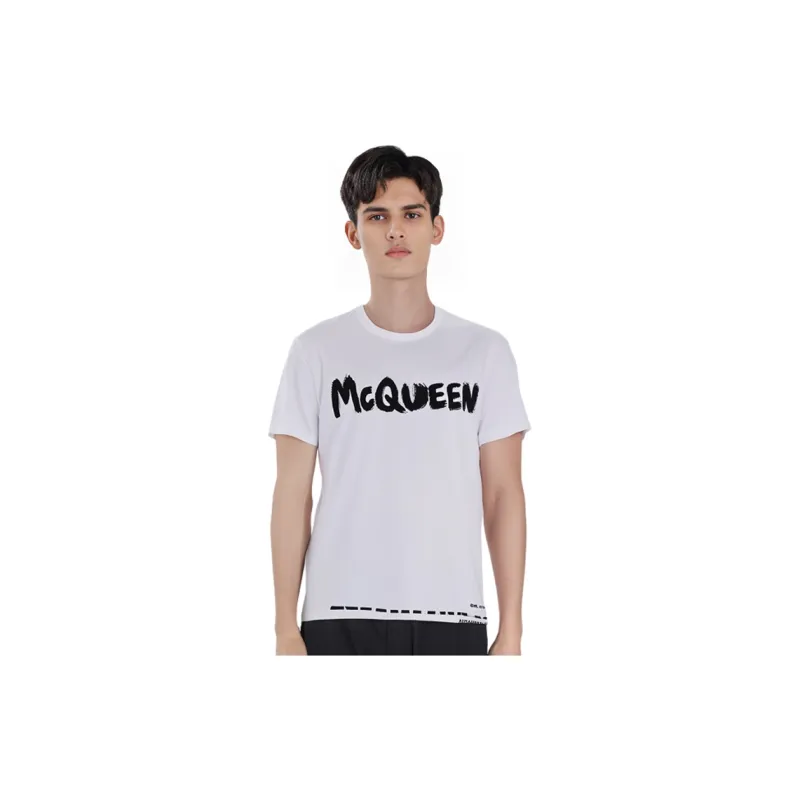 Alexander McQueen Regular T Shirt Men's White-3