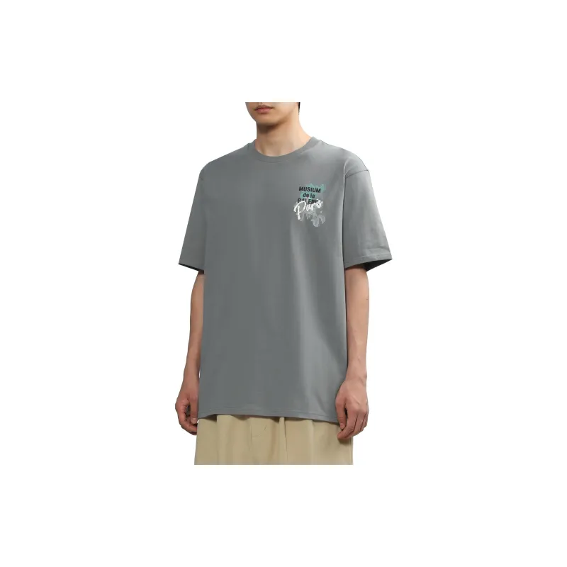 MUSIUM DIV Watercolour effect Logo print T shirt-4