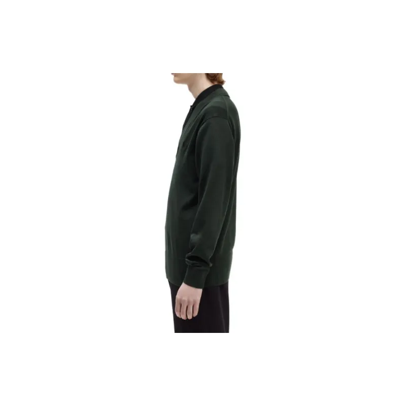 FRED PERRY V Neck Jumper Sweater Men's Green-4