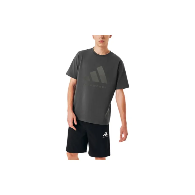 Adidas T-Shirts Men Dark Gray-4