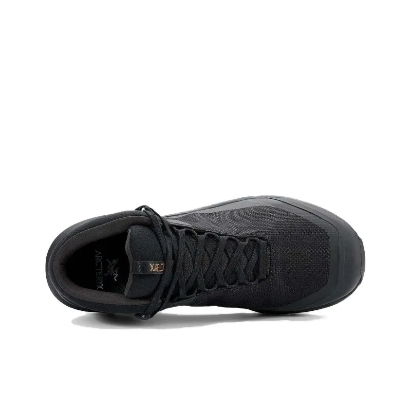 Arcteryx Aerios FL Anti-Slip Wear-Resistant Waterproof And Breathable Mid-Top Trekking Shoes Women's Black-3