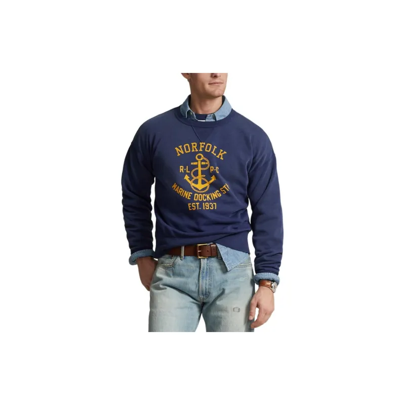 Polo Ralph Lauren SS24 Sweatshirt Men's Deep Cobalt Blue-2