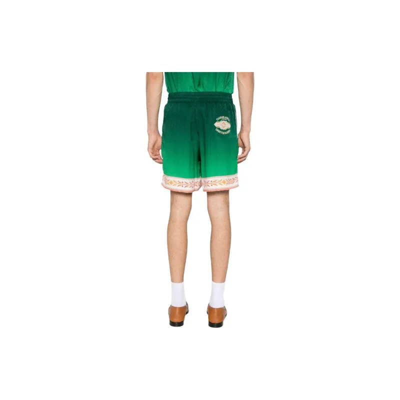 CASABLANCA Silk Shorts With Drawstring-3
