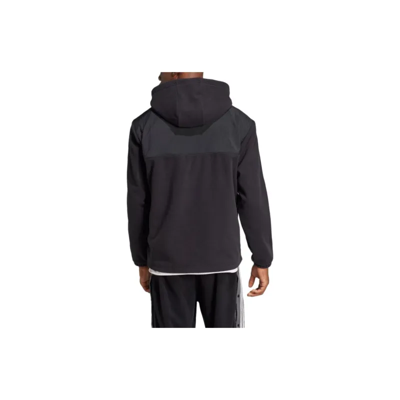 Adidas Originals Adicolor 3 Stripes Teddy Fleece Hoodie-2