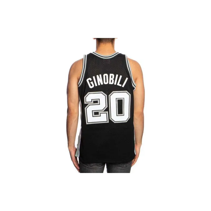 Mitchell Ness Basketball Jerseys Men Black-3