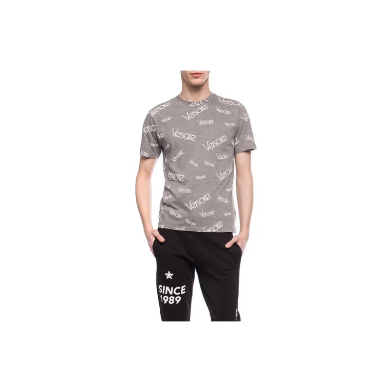 VERSACE T Shirts Men Gray-3