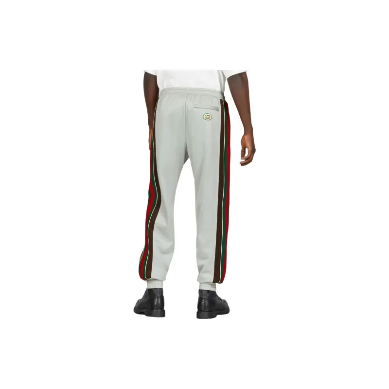 GUCCI SS23 Knitted Sweatpants Men's Gray-2