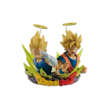 BANPRESTO Dragon Ball Z Com Figuration Gogeta Volume 2 Son Goku And Vegeta Figure Yellow