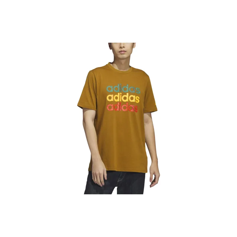 Adidas T Shirts Men Coffee-1