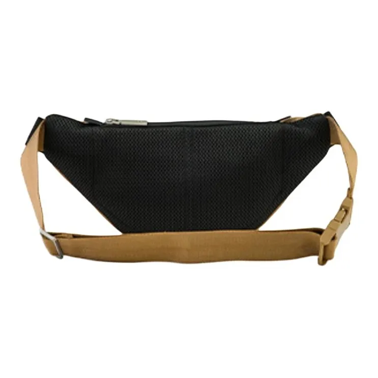 LACOSTE Fabric Fanny Pack Regular Men's Corn Gray & Faint Red & Black-2