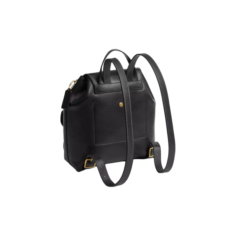 COACH Crosby Grain Leather Backpack Large Size Women's Black-1