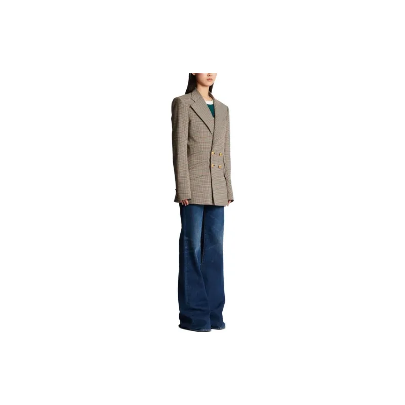 BALMAIN Prince Of Wales Double-breasted Blazer-5