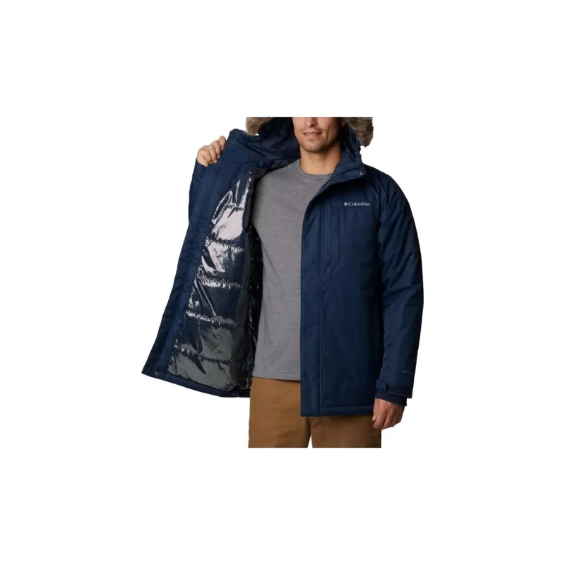 Columbia Leif Trail Parka Coats Men Blue-4