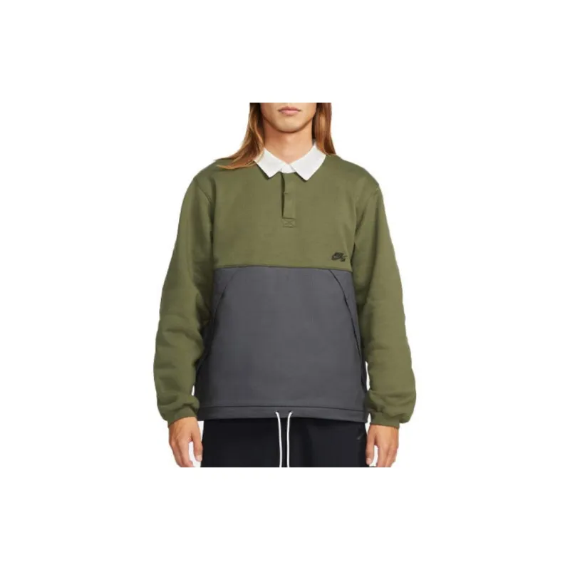 Nike Sweatshirt Unisex Khaki Green-4