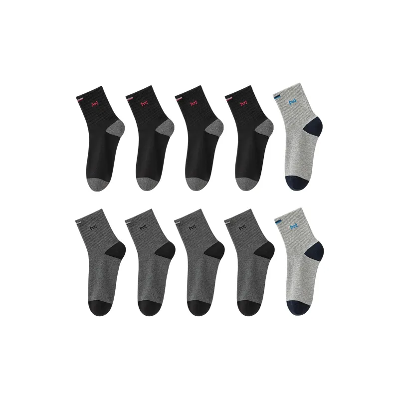 MIIOW Knee High Socks Men's 10 Pack-8
