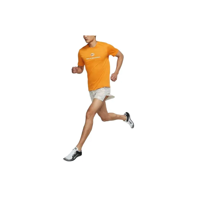 Nike T Shirt Men's Light Curry Yellow-4
