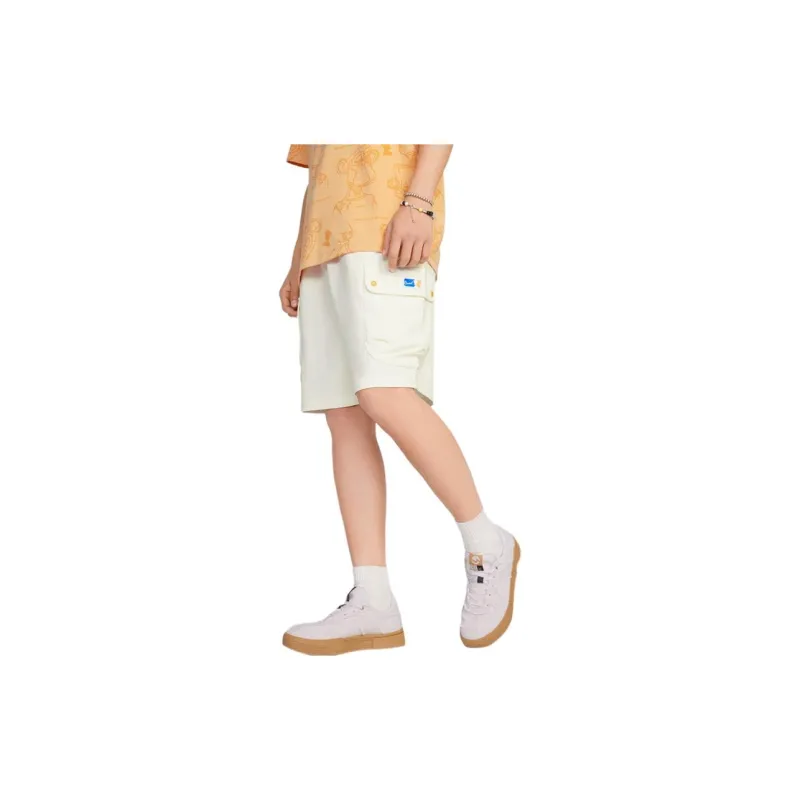 361° Casual Shorts Unisex Cream White-2