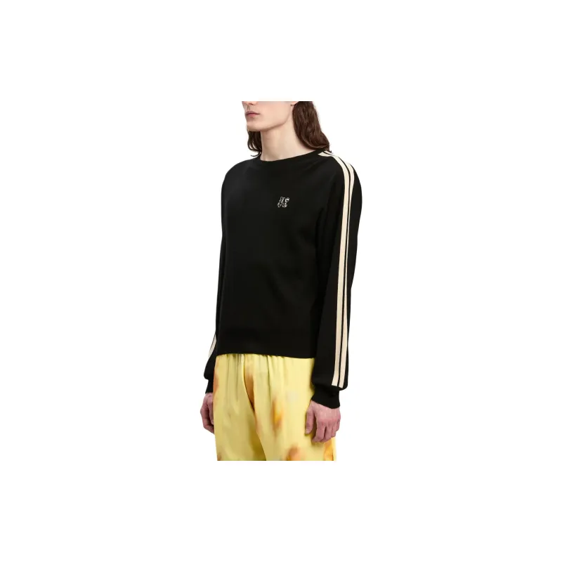 PALM ANGELS Monogram Embroidered Knitted Jumper-3