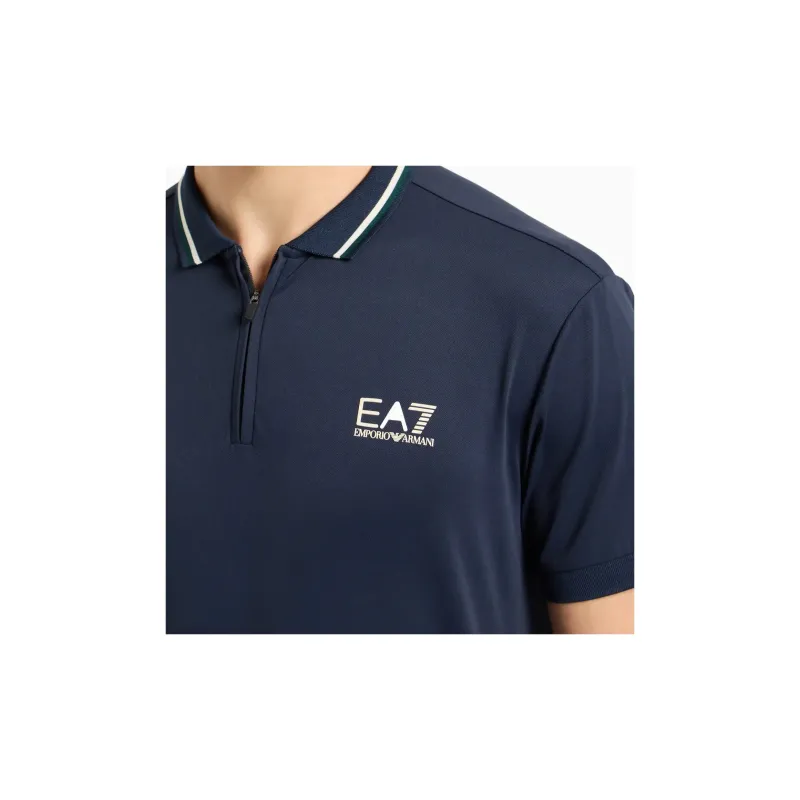 EMPORIO ARMANI X Ventus 7 Logo-print Polo Shirt-4