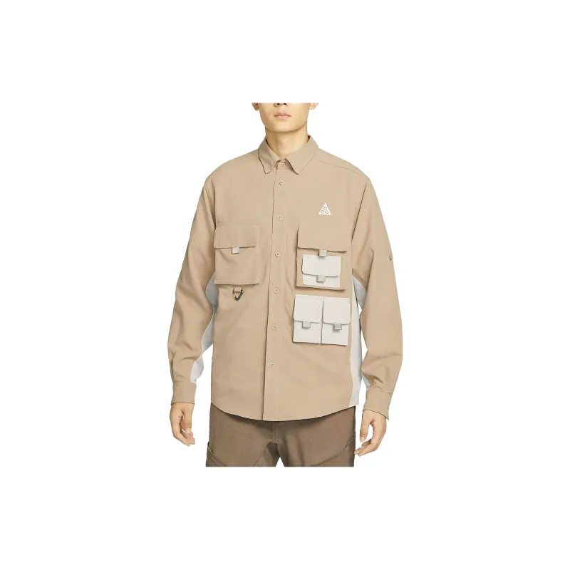 Nike Shirts Men Khaki-3