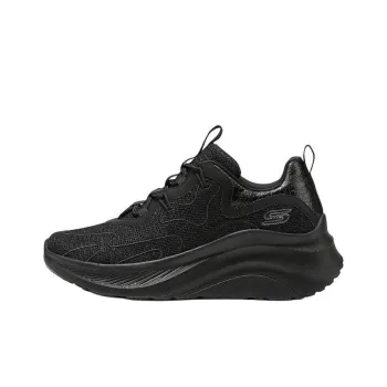Skechers Bob's Breathable Height Increasing Low-Top Casual Shoes Women's Black