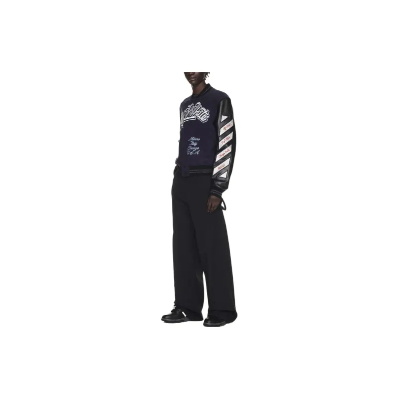 OFF WHITE C/O Chicago Bulls Varsity Jacket-3